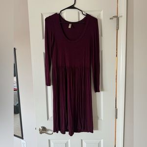 Soft Plum Maternity Dress